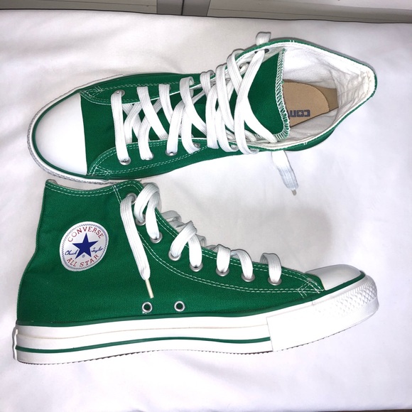 Converse Other - Green Chuck Taylor Converse High Tops, 10.5 M